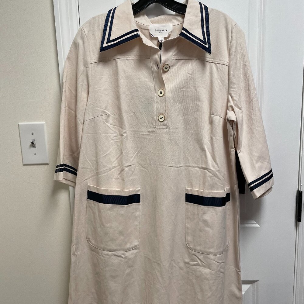 Cream Shirt Dress